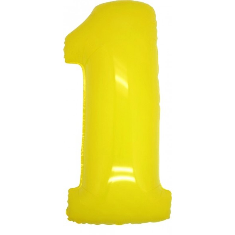 40" Numero 1 Giallo Neon